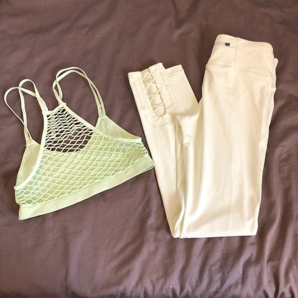 Pants - Light green two piece workout set